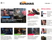 Tablet Screenshot of cinemacomrapadura.com.br